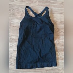 Women's Black Tank Top With Built In Bra